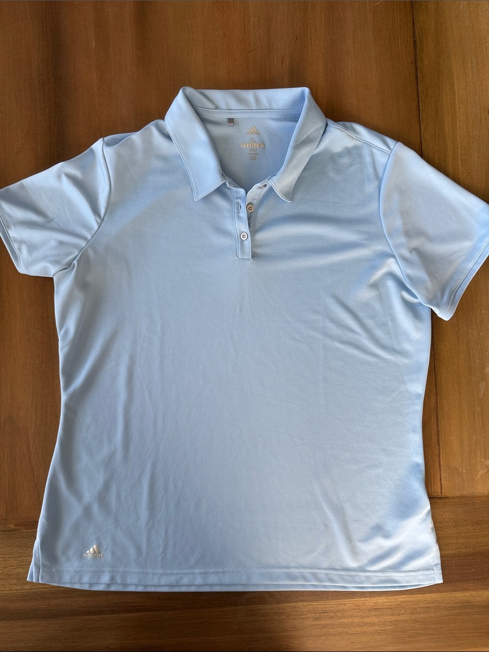Adidas Golf Pale Blue Performance Polo XL